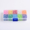 Ten Color Boxed Eco-Friendly AB Color Plated Transparent Acrylic Beads MACR-X0019-4mm-01-3