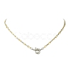 2Pcs 2 Colors 3MM Two Tone 304 Stainless Steel Figaro Chain Necklaces NJEW-JN06465-4