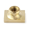 Rectangle Flower Frame Brass Stamp Heads AJEW-M037-04G-01-3