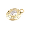Brass Micro Pave Cubic Zirconia Pendants KK-Z151-16G-02-2