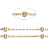 Brass Flat Oval Cable Chains CHC018Y-G-1