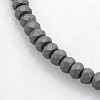 Electroplate Non-magnetic Synthetic Hematite Beads Strands G-J208G-03-1
