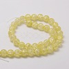 Crackle Glass Round Beads Strands X-CCG-E001-4mm-07-2