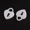 Natural White Shell Mother of Pearl Shell Charms SSHEL-G014-61A-2