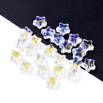 Electroplate Glass Beads EGLA-E059-G06-1