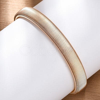 Iron Stretch Bracelets for Men Women BJEW-G741-01KCG-1