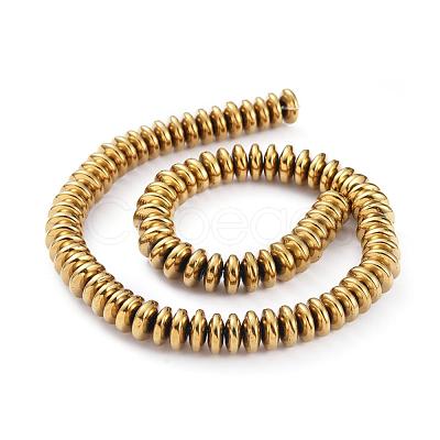 Electroplate Non-magnetic Synthetic Hematite Heishi Beads Strands G-M007-20A-1