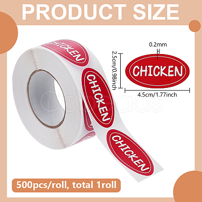Adhesive Sticker Meat Labels DIY-WH0308-745C-1