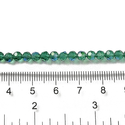 Electroplate Transparent Glass Beads Strands EGLA-A035-T4mm-L18-1