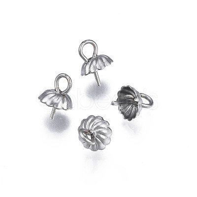 Non-Tarnish 304 Stainless Steel Cup Peg Bails Pendants X-STAS-S057-56-1