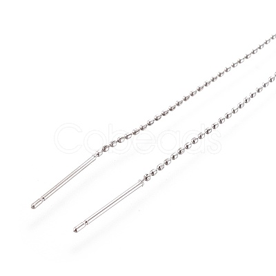 Brass Stud Earring Findings KK-I645-03P-1