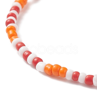 Glass Beaded Stretch Bracelets BJEW-JB09095-1