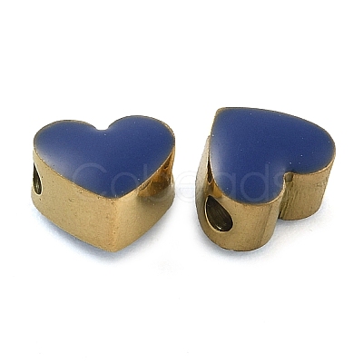 Ion Plating(IP) 304 Stainless Steel Enamel Beads STAS-B075-09G-03-1