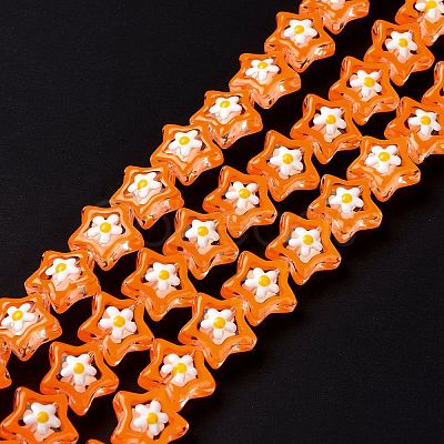Transparent Glass Beads Strands LAMP-K037-07F-1