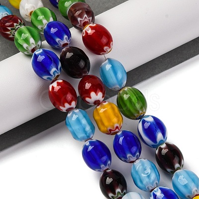 Handmade Lampwork Beads Strands LAMP-D021-01A-1