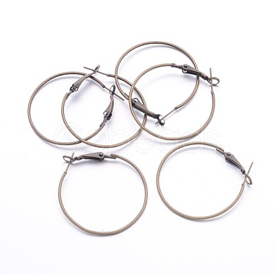 Iron Hoop Earrings E220-NFAB-1