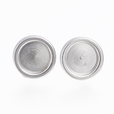 Tarnish Resistant 304 Stainless Steel Stud Earring Findings X-STAS-H410-07P-C-1