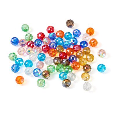 200Pcs 10 Color Electroplate Glass Bead Strands EGLA-KS0001-02-1