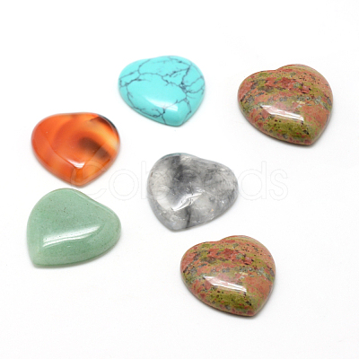 Natural & Synthetic Mixed Stone Cabochons X-G-T029-18X15mm-M-1