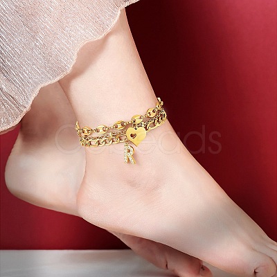 Anklets Sets AJEW-AN00383-15-1