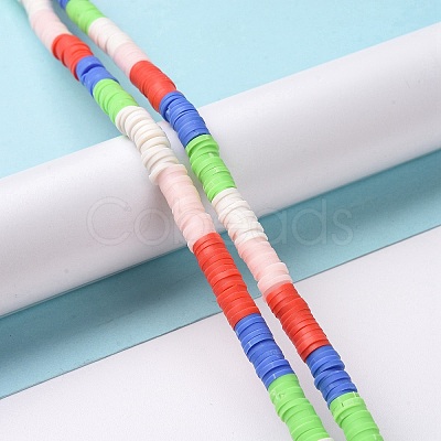 Handmade Polymer Clay Bead Strands CLAY-C003-02F-1
