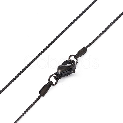 304 Stainless Steel Serpentine Chain Necklace for Men Women LS-NJEW-G076-01A-EB-1