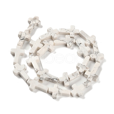 Natural Howlite Beads Strands G-I337-A07-02-1