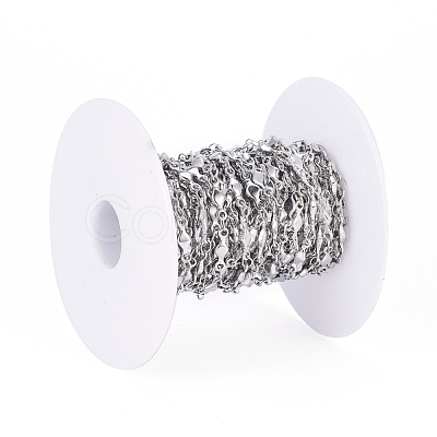 Tarnish Resistant 304 Stainless Steel Link Chains CHS-G014-18P-1