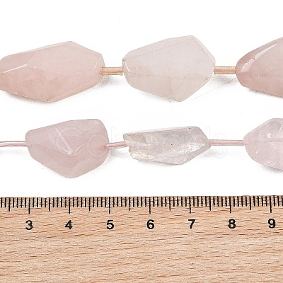 Natural Rose Quartz Beads Strands GG-CBA3D9B-13-1