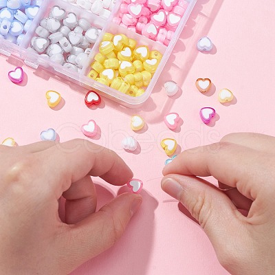 420Pcs 12 Colors Transparent Acrylic Beads TACR-CJ0001-64-1