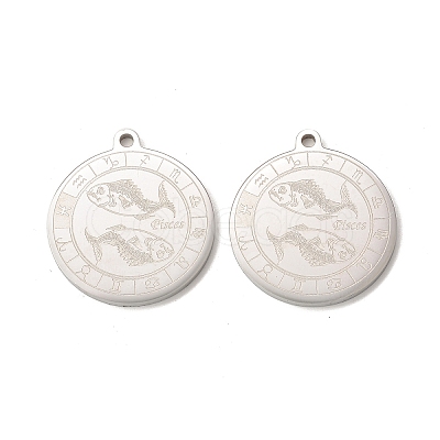 Non-Tarnish 304 Stainless Steel Pendants STAS-A074-03K-P-1