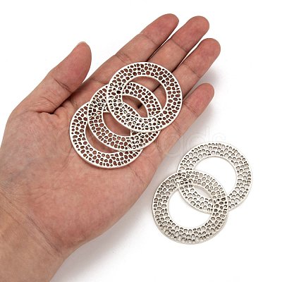 Tibetan Style Alloy Linking Rings TIBE-Q035-055AS-NR-1