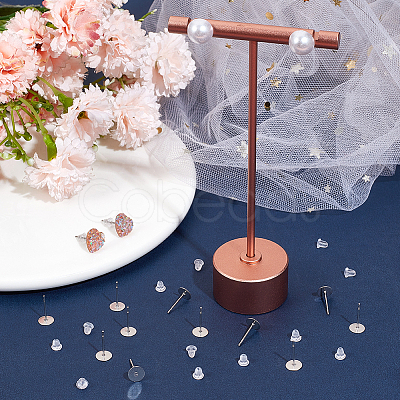 1600Pcs 2 Styles 304 Stainless Steel Flat Round Blank Peg Stud Earring Findings FIND-BBC0003-53A-1