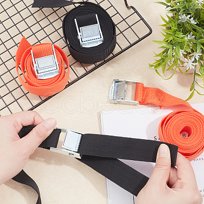 4Pcs 2 Colors Nylon Fixed Strap AJEW-GA0003-50-1