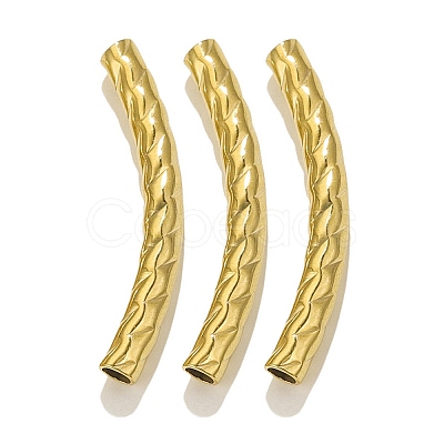 304 Stainless Steel Curved Tube Beads STAS-M071-03E-G-1