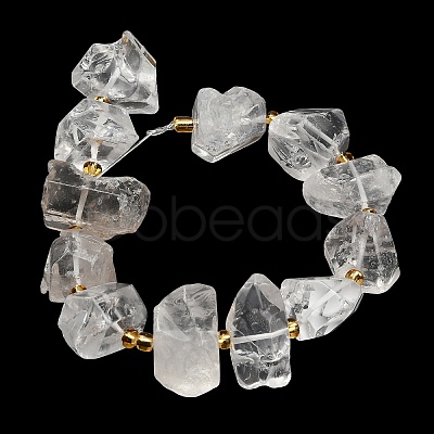 Natural Quartz Crystal Beads Strands G-F833-S01-01-1