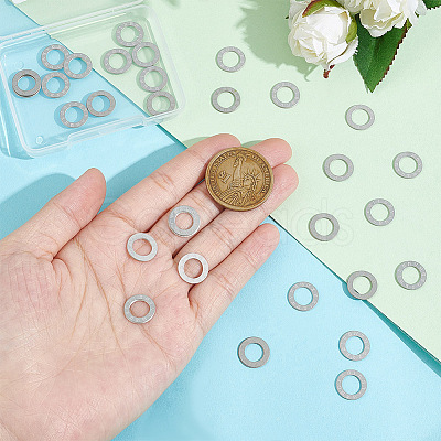 30Pcs 304 Stainless Steel Linking Rings STAS-UN0046-57-1