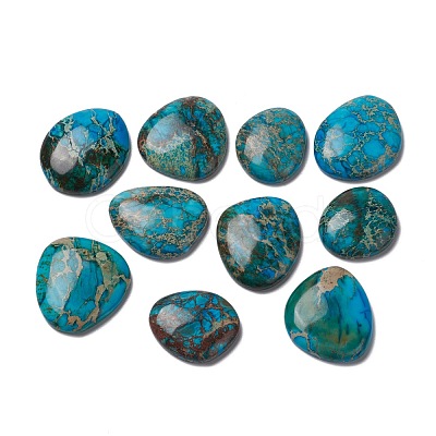 Natural Regalite/Imperial Jasper/Sea Sediment Jasper Cabochons G-G814-04-1