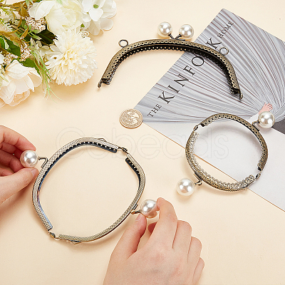 3Pcs 3 Style Iron Kiss Lock Purse Frame Handles FIND-PH0008-02-1