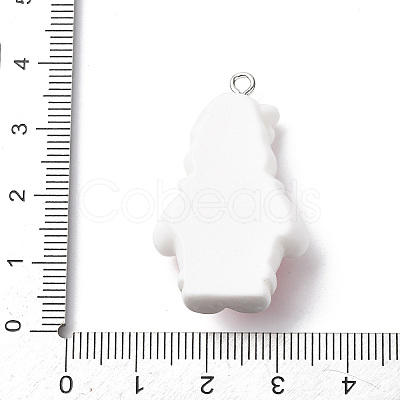 Christmas Opaque Resin Pendants LS-RESI-A049-05M-1