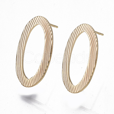 Brass Stud Earring Findings KK-S354-131-NF-1