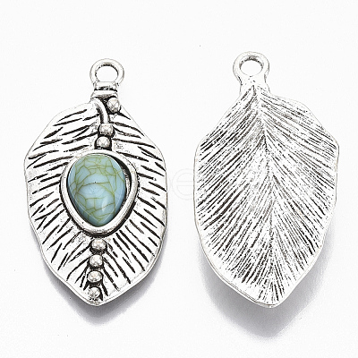 Tibetan Style Alloy Pendants X1-PALLOY-R113-011-RS-1