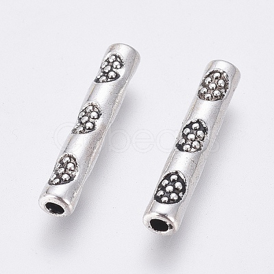 Tibetan Style Alloy Beads TIBEB-Q036-AS-LF-1