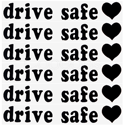 Laser PVC Drive Safe Self Adhesive Car Stickers STIC-WH0013-09C-1