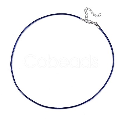 Waxed Cotton Cord Necklace Making MAK-S034-017-1