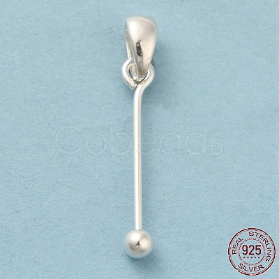 925 Sterling Silver Pendant Bails STER-P048-01B-S-1