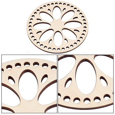 Wooden Basket Bottoms AJEW-WH0126-08A-1