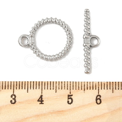 304 Stainless Steel Toggle Clasps STAS-L022-539P-1