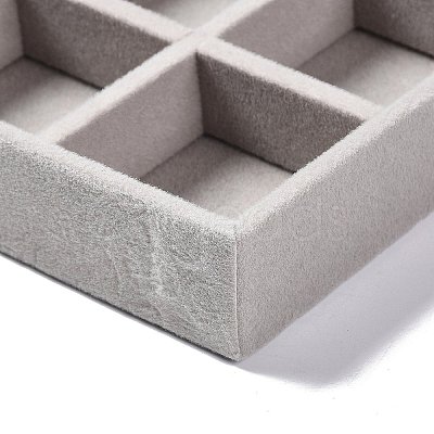 9-Grid Rectangle Velvet Jewelry Trays LS-ODIS-O005-01B-1