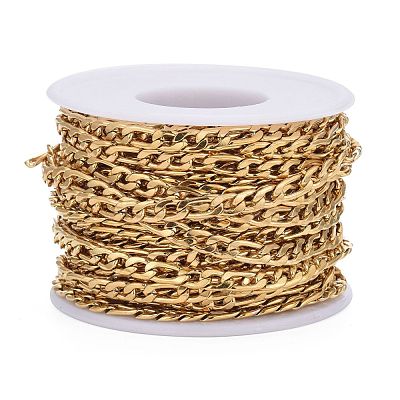 304 Stainless Steel Figaro Chains CHS-M001-04G-1
